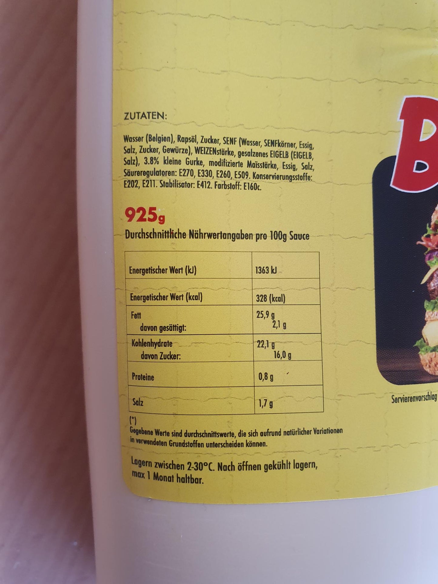 Burger Soße | 925ml | Tube