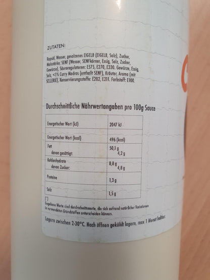 Curry-Soße | 925ml | Tube