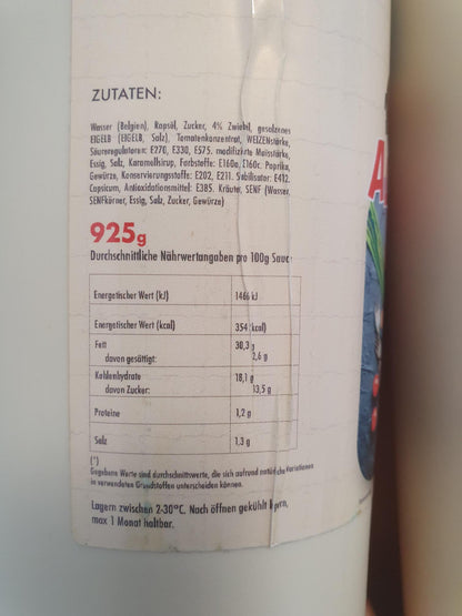 Algerienne Soße | 925ml | Tube